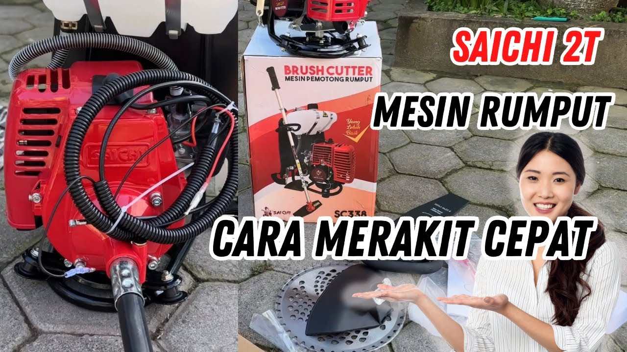 Cara Cepat Merakit Mesin Rumput 2 T Saichi SC338