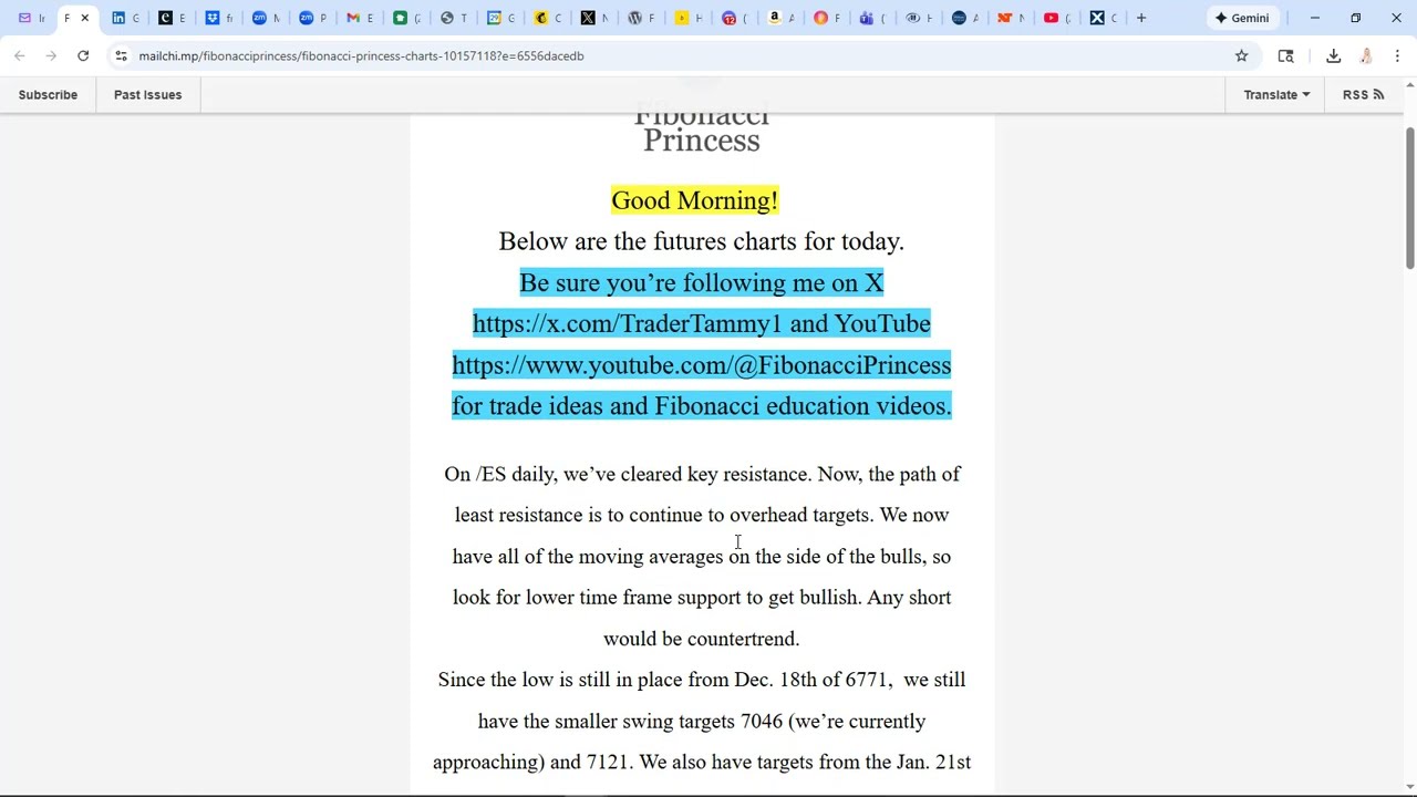 Fibonacci Princess FREE Newsletter Explanation