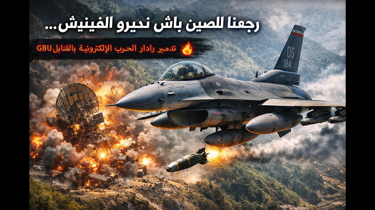 رادار EW رجع يخدم… وأنا رجعت نمسحو من الخريطة / ضربة F-16 بالقنابل GBU