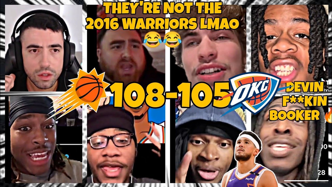 OKC fans cry as Suns fans GET HYPED after Devin Booker's CLUTCH game winner - 108-105🔥