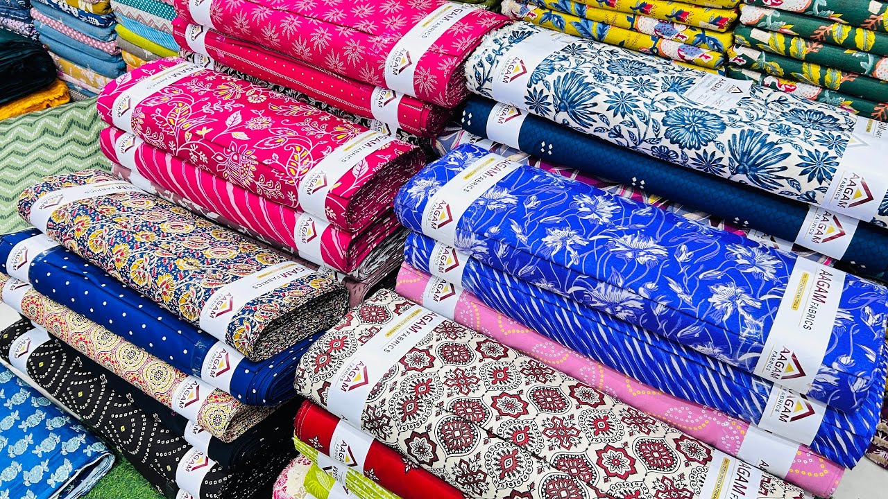स्पेशल कॉटन गुजरी 😍 ! COTTON! WHOLSALE market in surat cotton sanganeri jaipuri print 