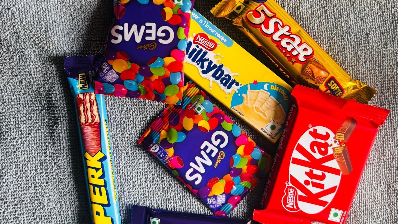 Kit kat vs 5star vs dairy milk vs perk vs milk bar vs gems #kitkat 