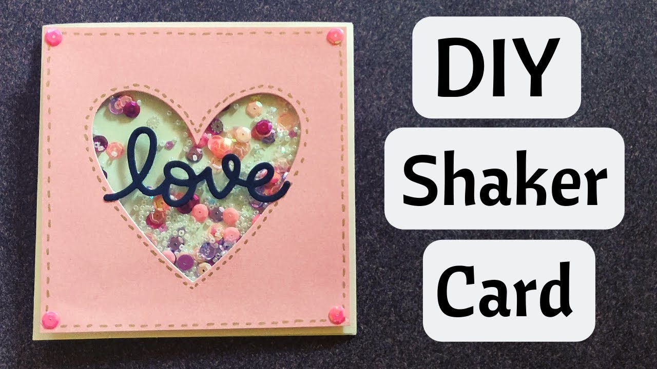 DIY Shaker Card for Valentine's Day