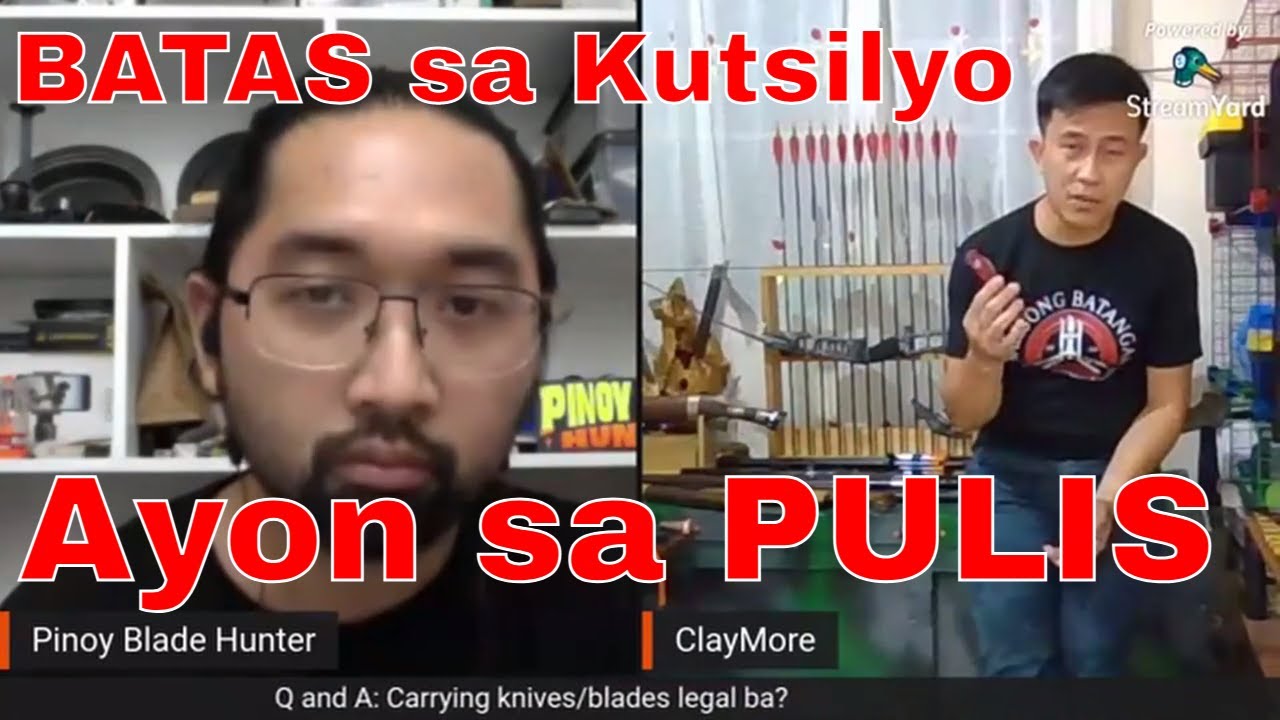 BATAS ng Kutsilyo ayon sa isang PULIS (Klamz Sharp Stuff)