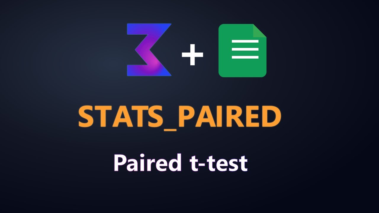 STATS_PAIRED function reference | Paired t-test in Google Sheets (ALS Stats add-on)