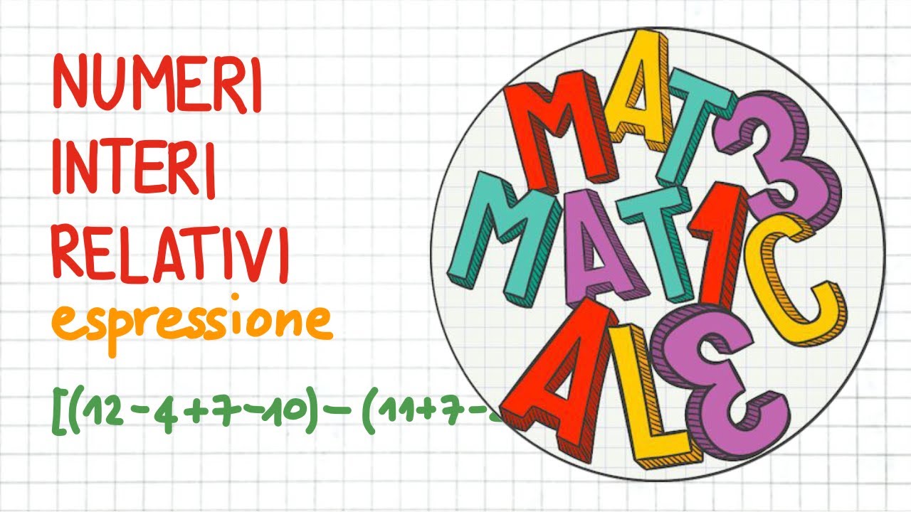 ESPRESSIONE con NUMERI INTERI RELATIVI (addizione, sottrazione e moltiplicazione) _ NR41