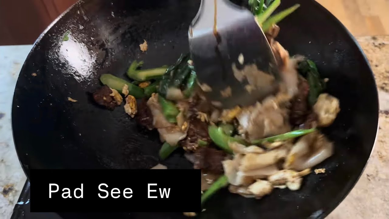 Real cooking. Real time. No edits. Pad see ew quick and easy at home  @WokwithVu 