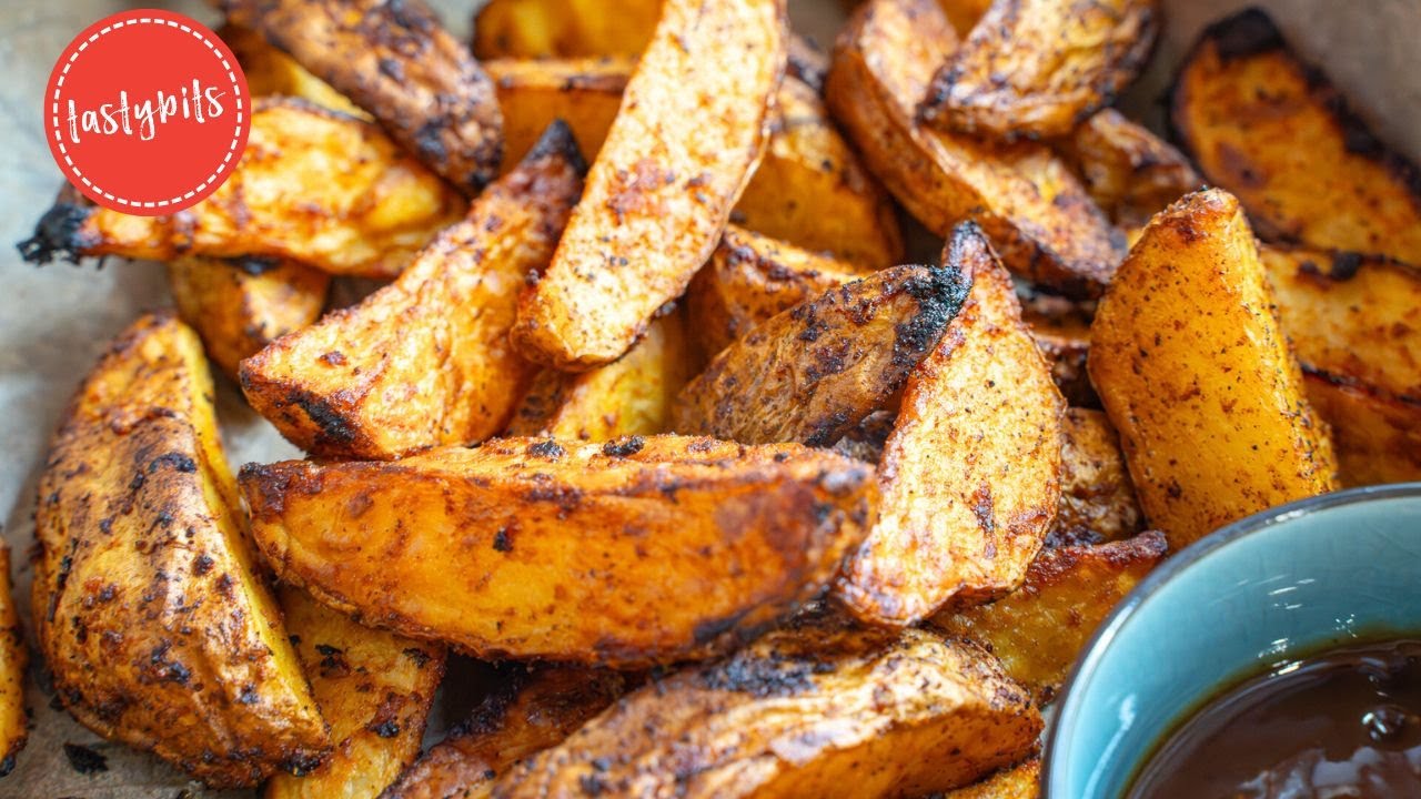 Ultimatives KARTOFFEL WEDGES Rezept f&uuml;r knusprige Country Potatoes! 🍟