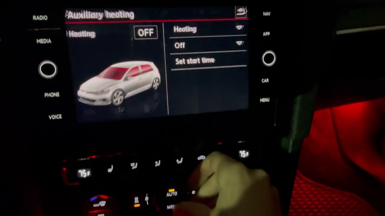 VW Golf GTI Mk7 Webasto retrofit parking heater Standheizung