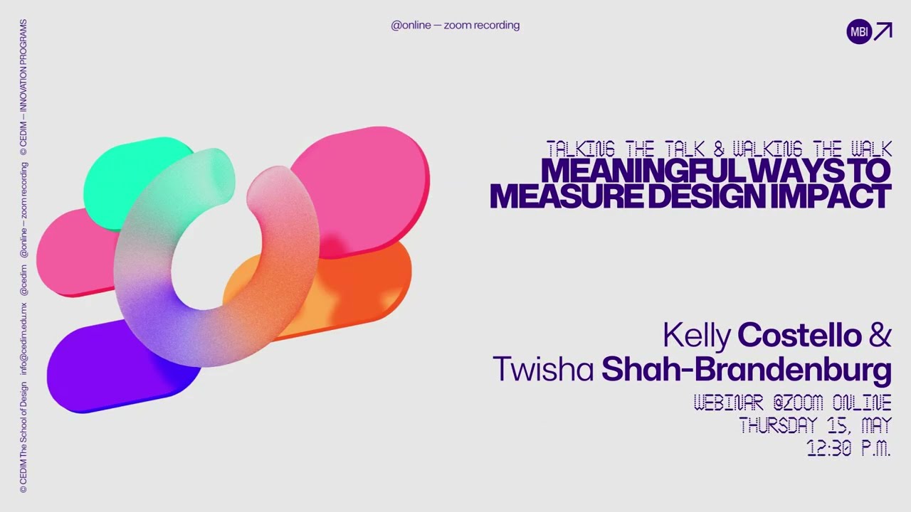 Webinar |  Talking the talk and walking the walk, meaningful ways to measure design impact.