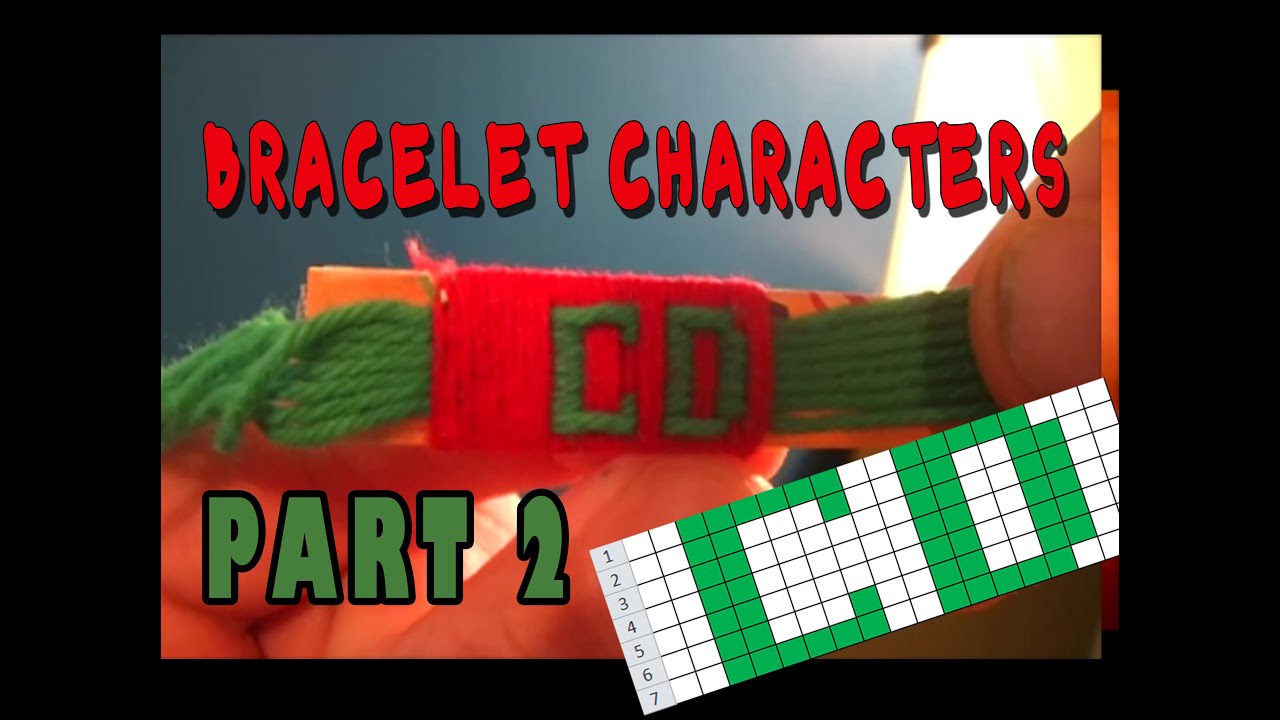 All Cotton Yarn Bracelet Characters Part 2: C & D