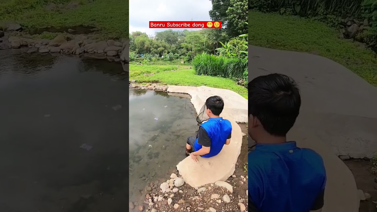 Nyerok ikan di spot bawah kaki gunung jernih banget airnya 😁