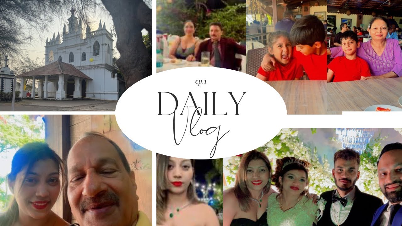 Daily vlog | daddy took us for lunch at sheela | Evening time at St. Jacinto island | Goan wedding 