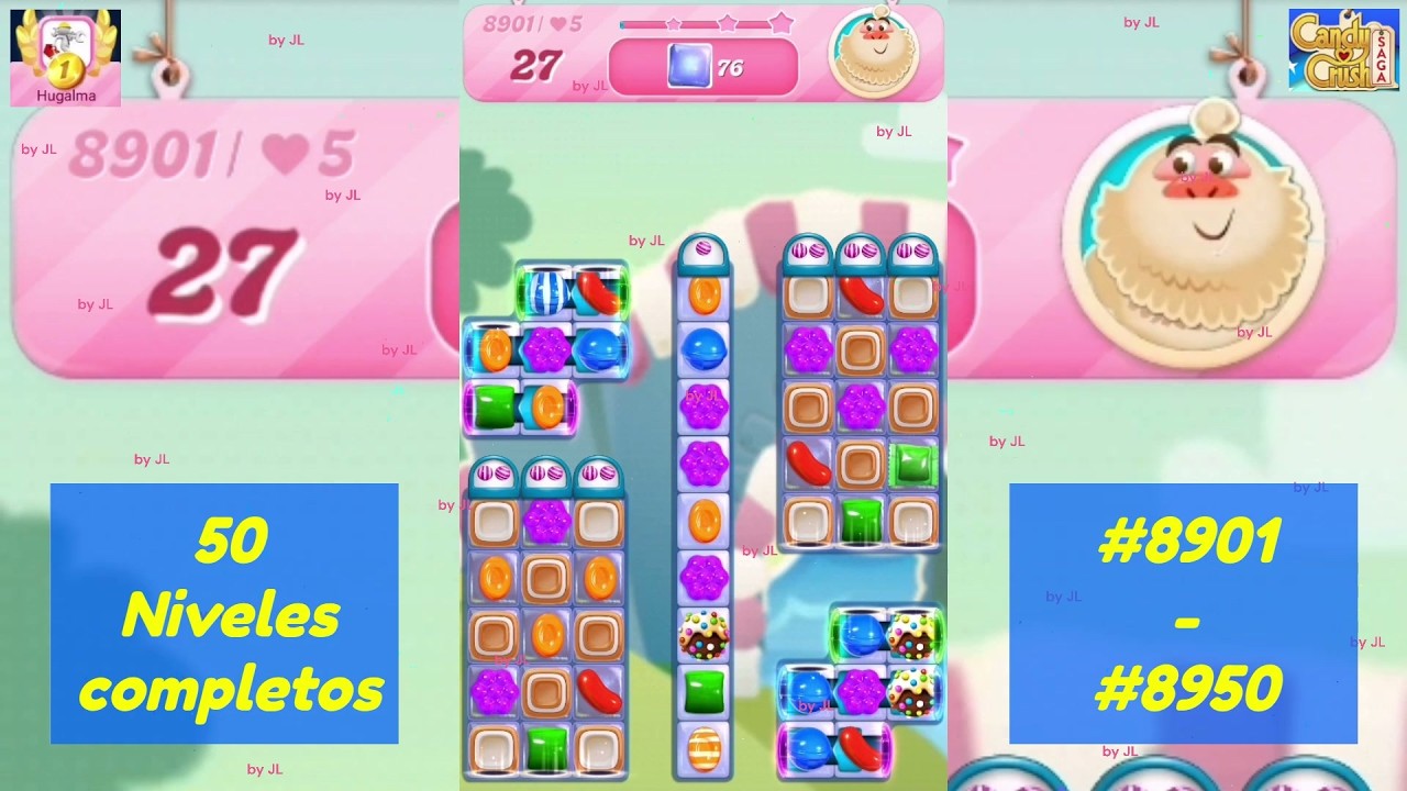 Niveles 8901 ➡️ 8950 - Candy Crush Saga 2026