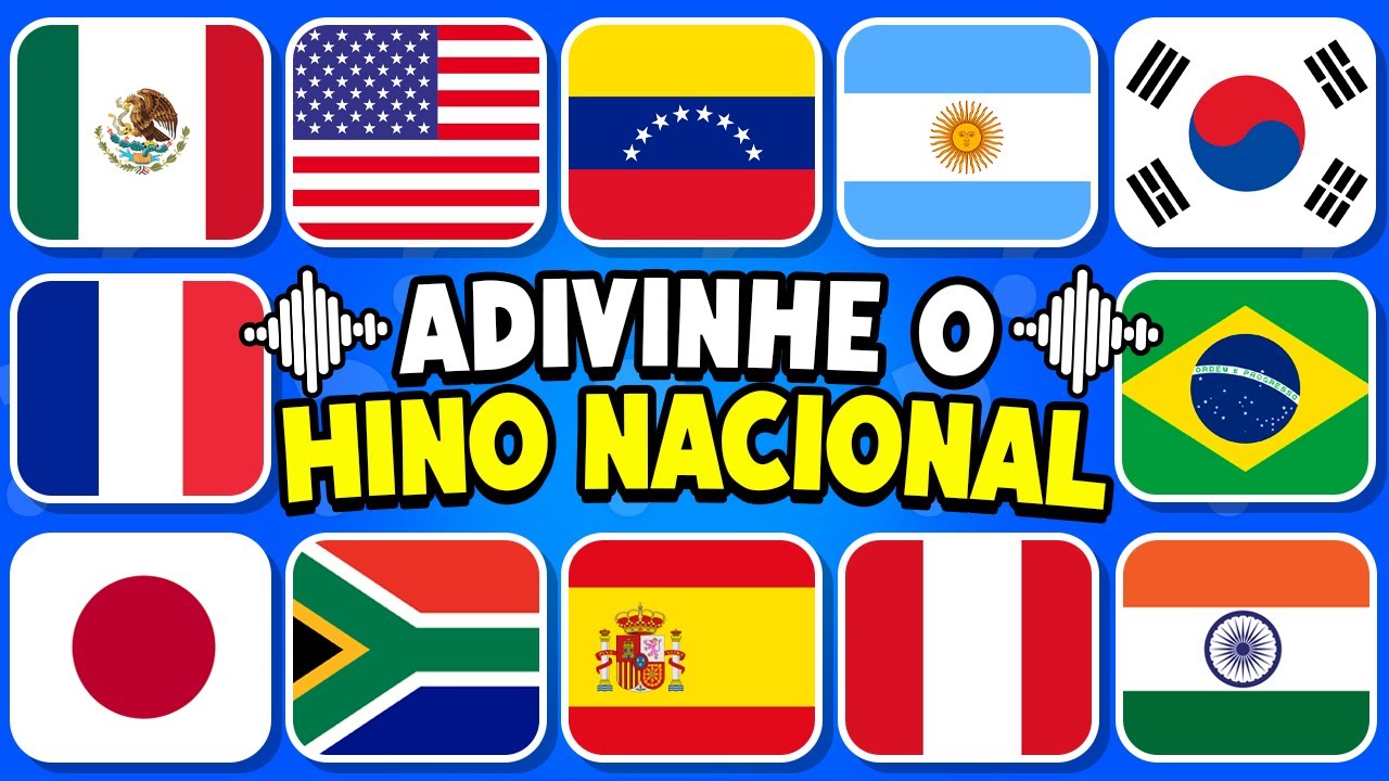 Adivinhe o País pelo Hino Nacional 🎺🎵🌎 | Desafio de Quiz de Países