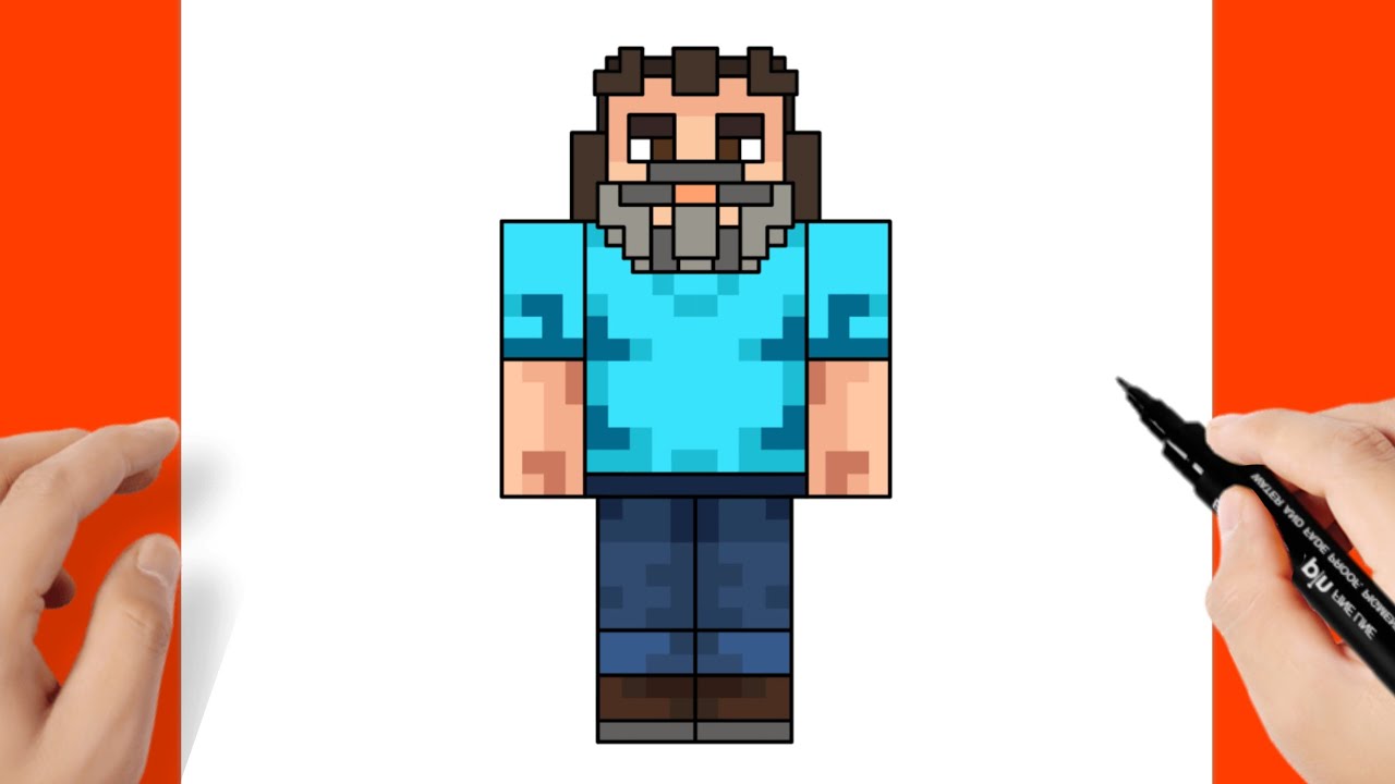 Comment dessiner Steve de Minecraft