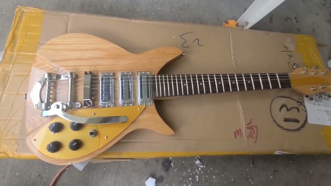 PREVIEW: John Lennon Rickenbacker 325 Chinese Replica Unboxing & Rebuilding