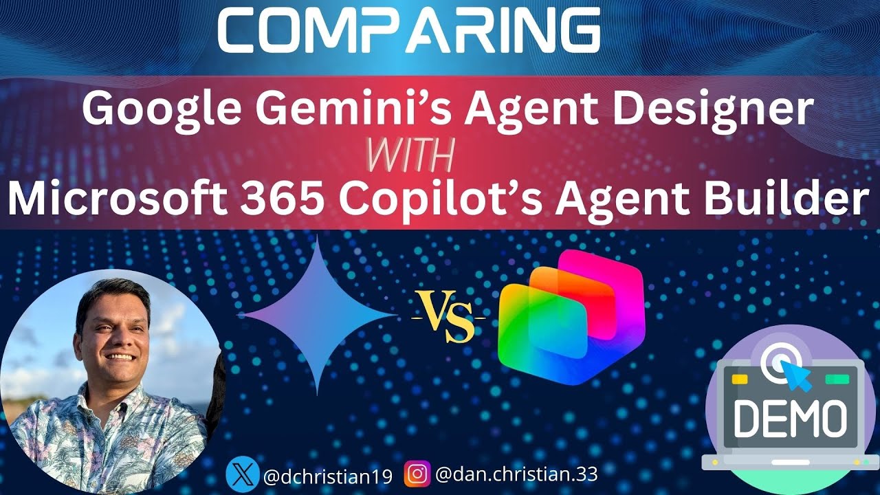 Сравнение инструмента Gemini Agent Designer от Google с Agent Builder от Microsoft 365 Copilot.