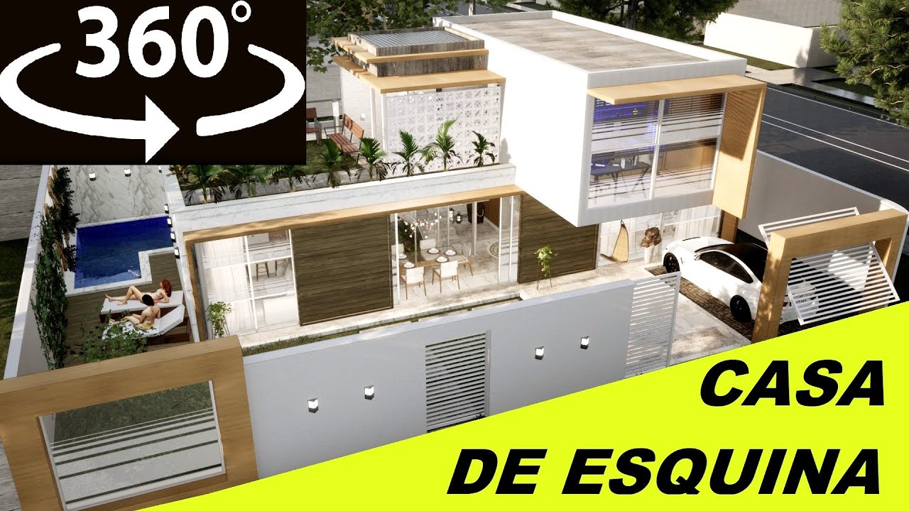 CASA  DE ESQUINA - VR 360 VIDEO - COM 3 DORMITÓRIOS
