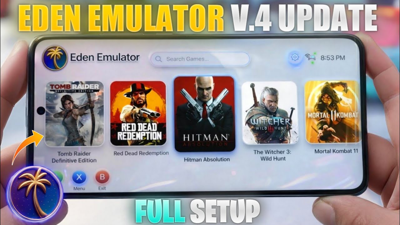 New Eden V4 UPDATE 🔥 Nintendo Switch Emulator Android | Eden Emulator Full Setup & Game Test!