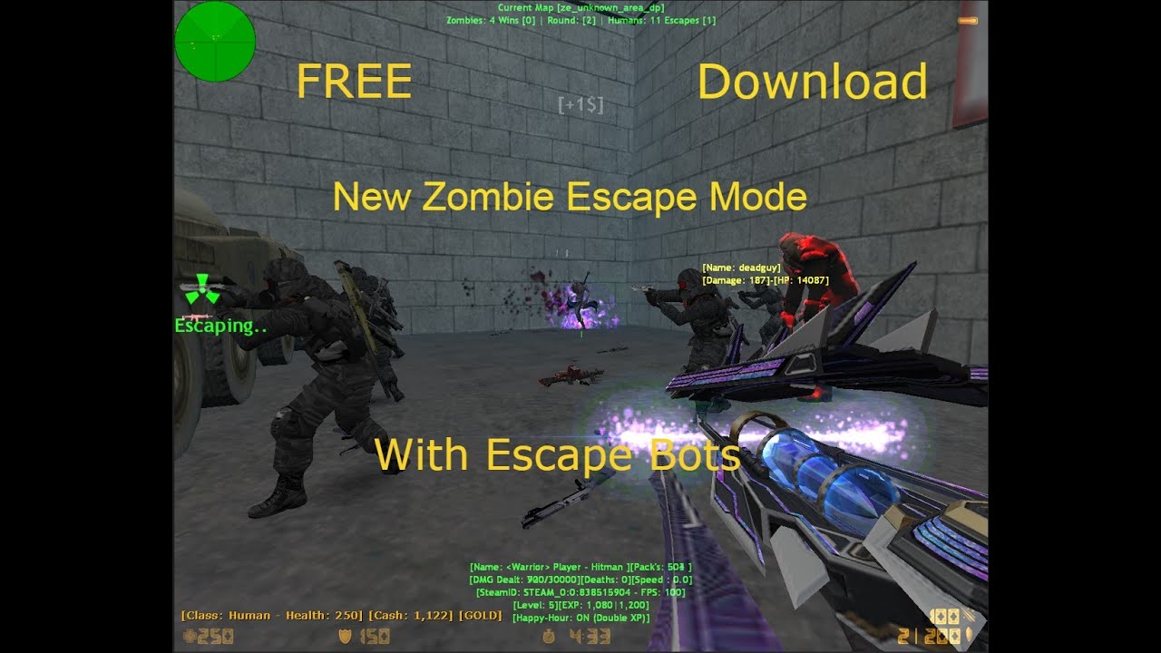 C1.6 Brutality Zombie Escape New Mode (Nemesis + Escape Bots ) 2024 + Free Download!!!
