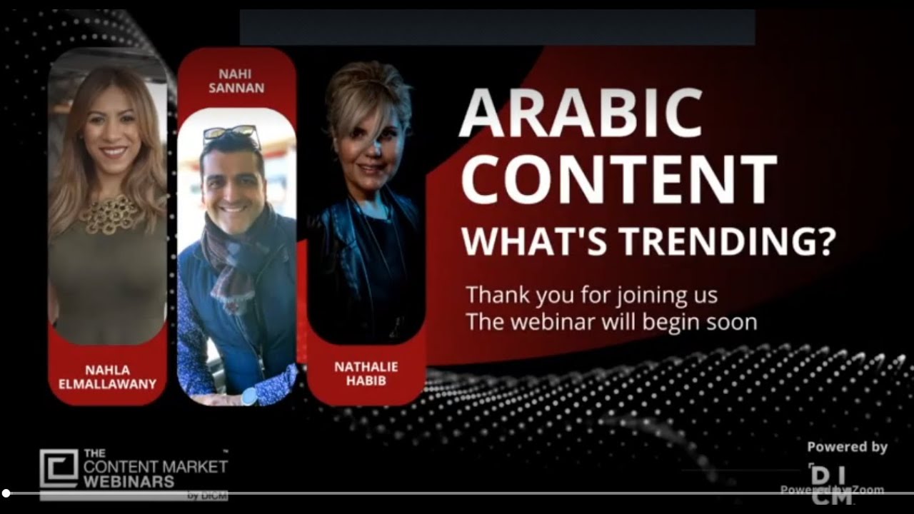 DICM 2023 Webinar: Arabic content - What's trending?
