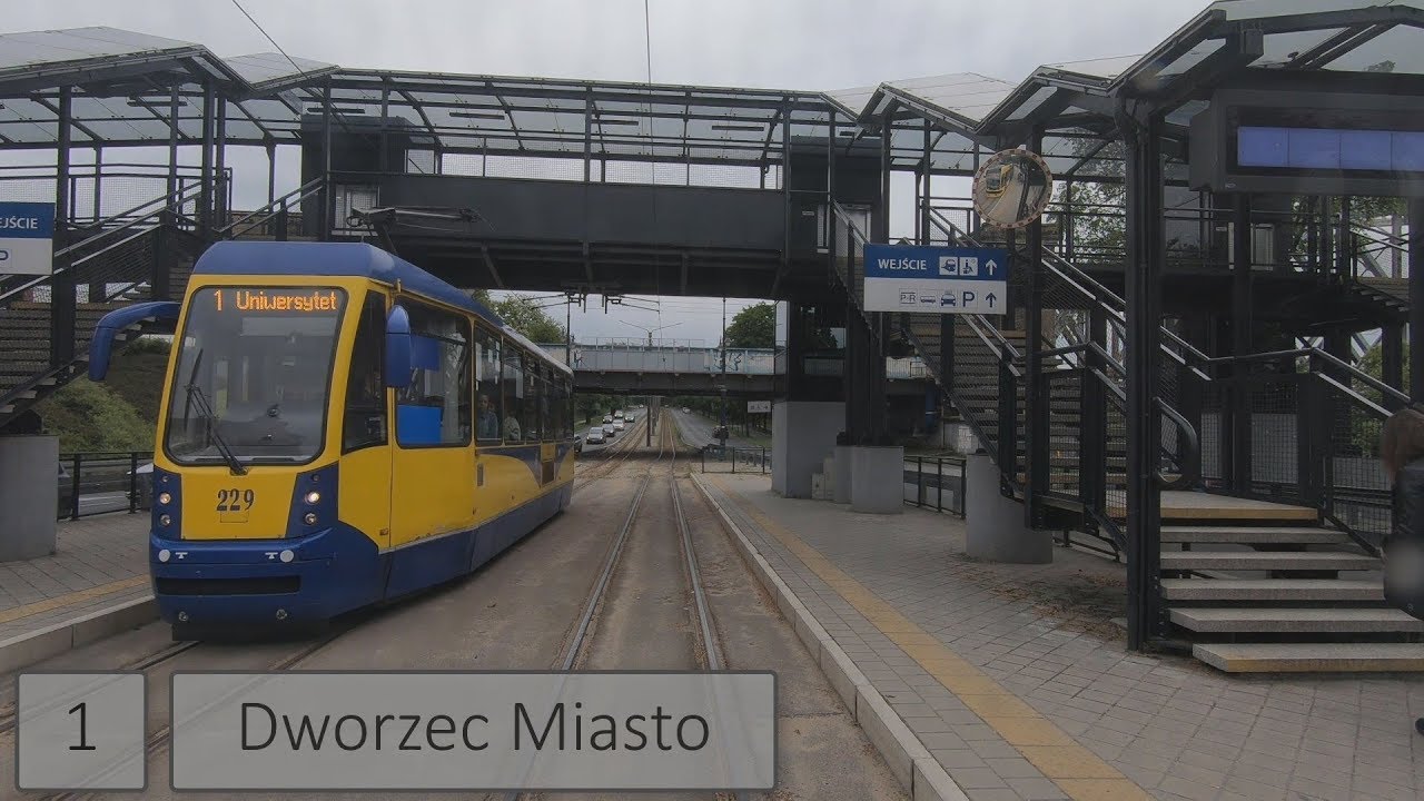 Tramwaje Toruń - CABVIEW. Linia 1 Uniwersytet - Olimpijska.