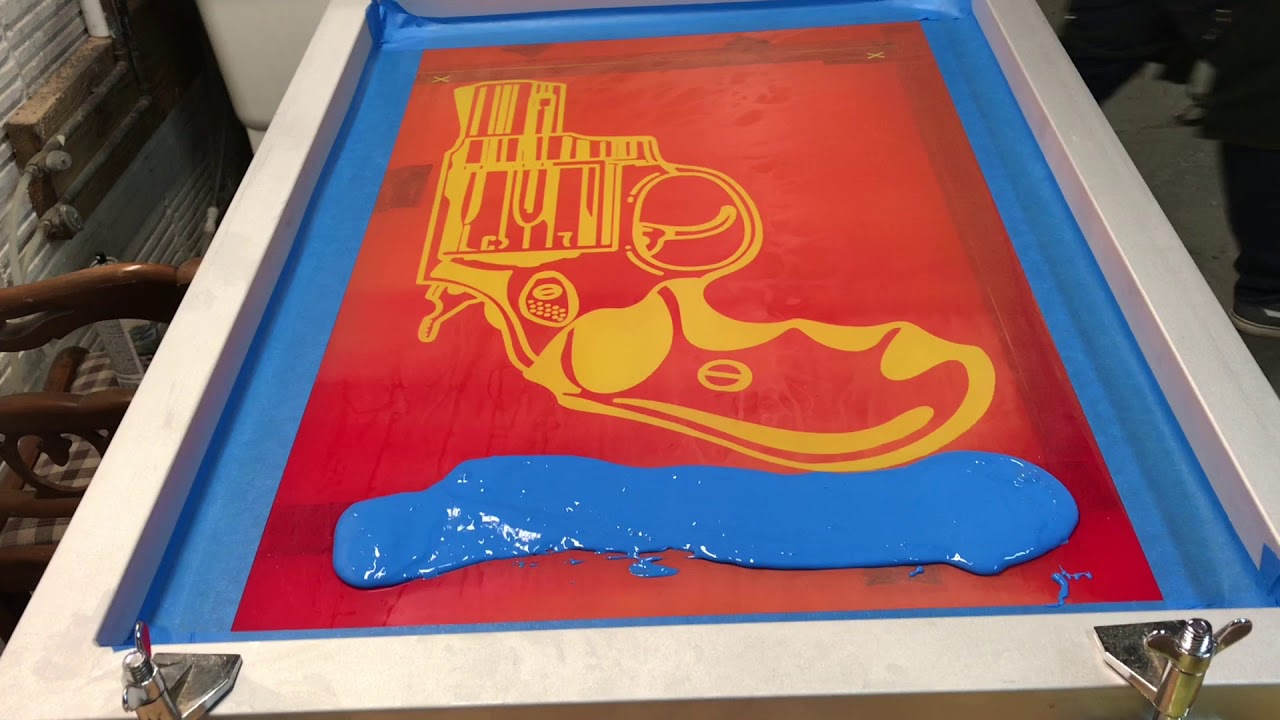 New screen print poster process