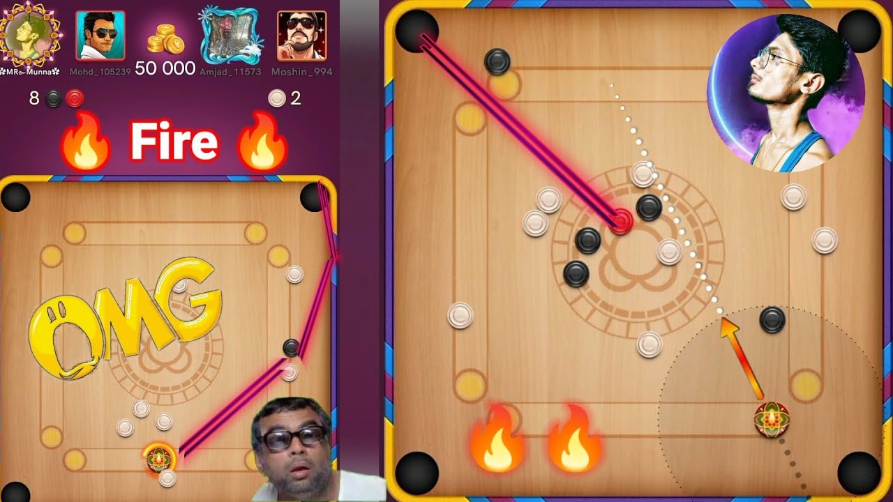 Carrom Pool Hard Game Play Carrom Pool 2 Hard Shot Fire🔥|||