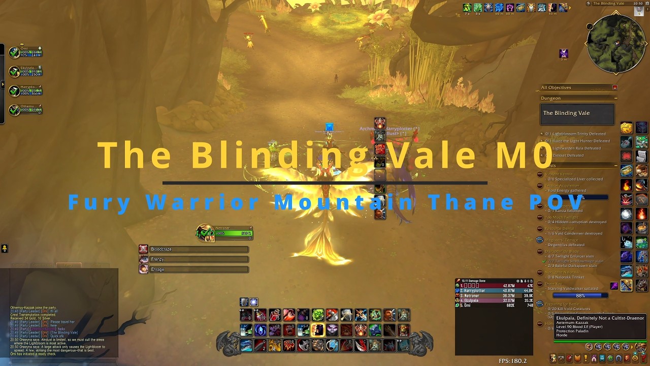 GOD-TIER AOE BURST! 💥 The Blinding Vale M0 | Mountain Thane 2K
