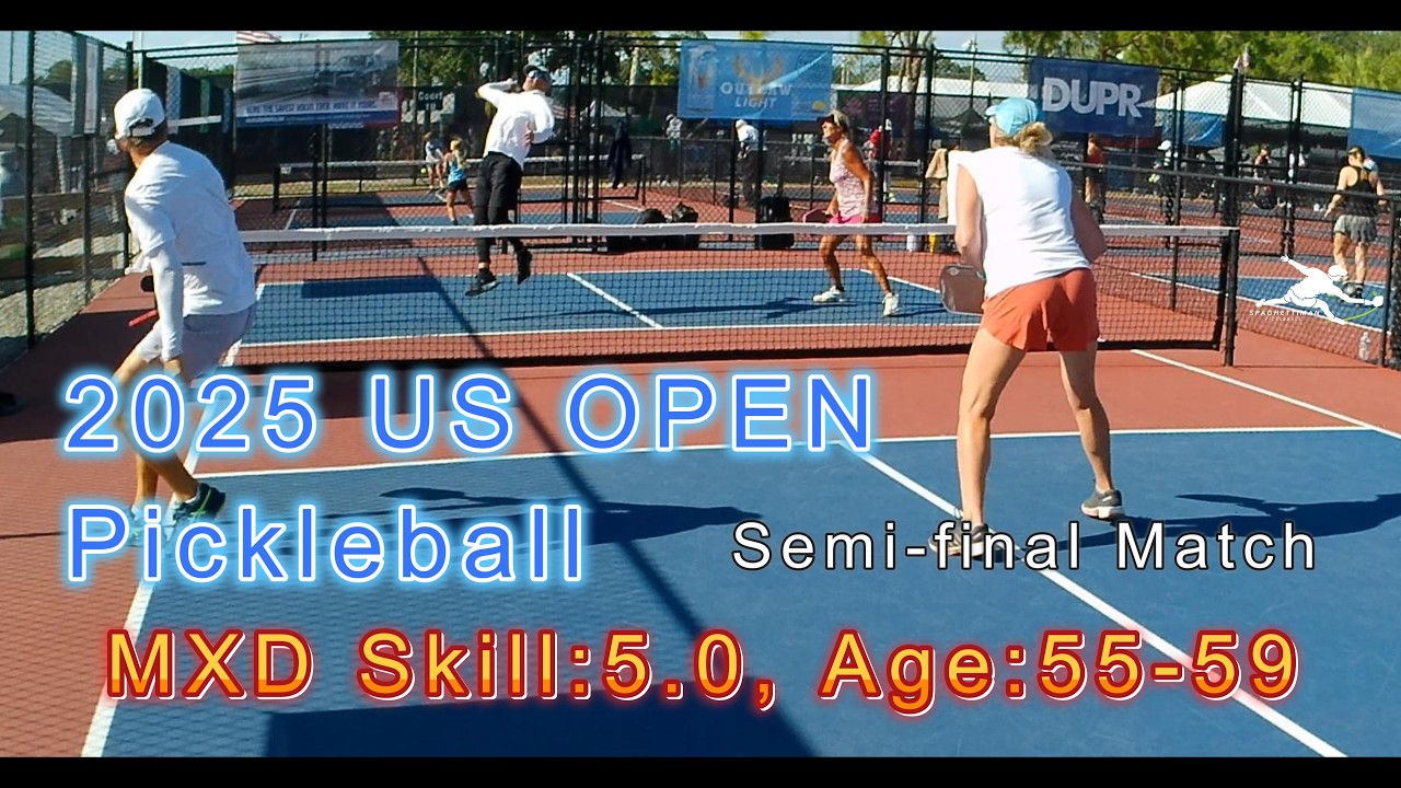MXD Doubles Skill: 5.0, Age: 55-59 - Semi-final Pickleball Match - US Open 2025