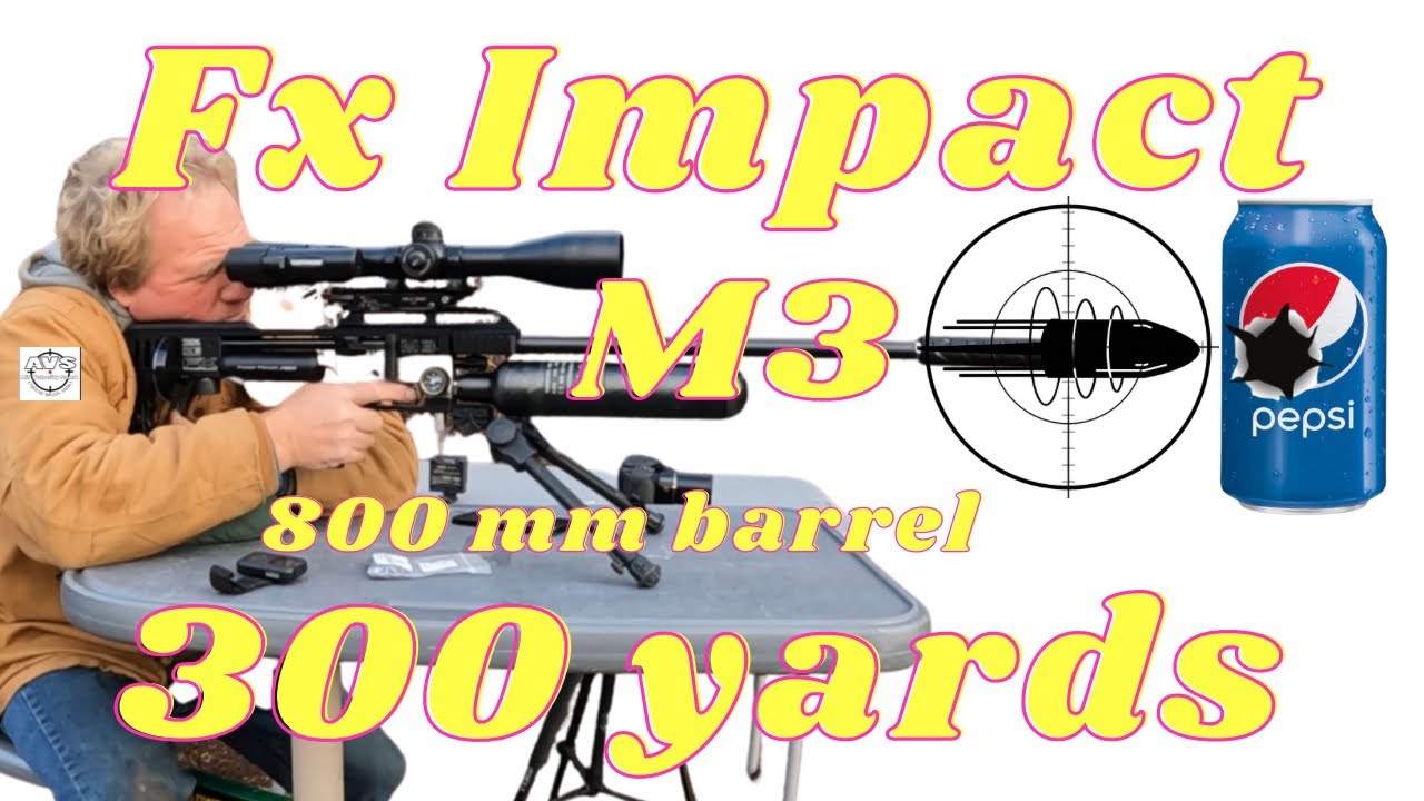 Fx Impact m3 .22 800 mm tension barrel, power block,Tungsten hammer out to 300 yards with Avs slugs