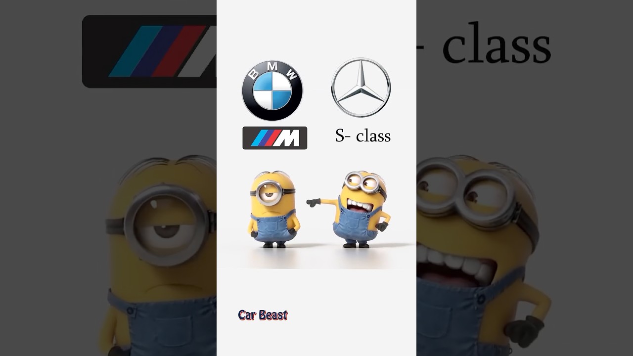 BMW vs Mercedes minions #funny #prank #