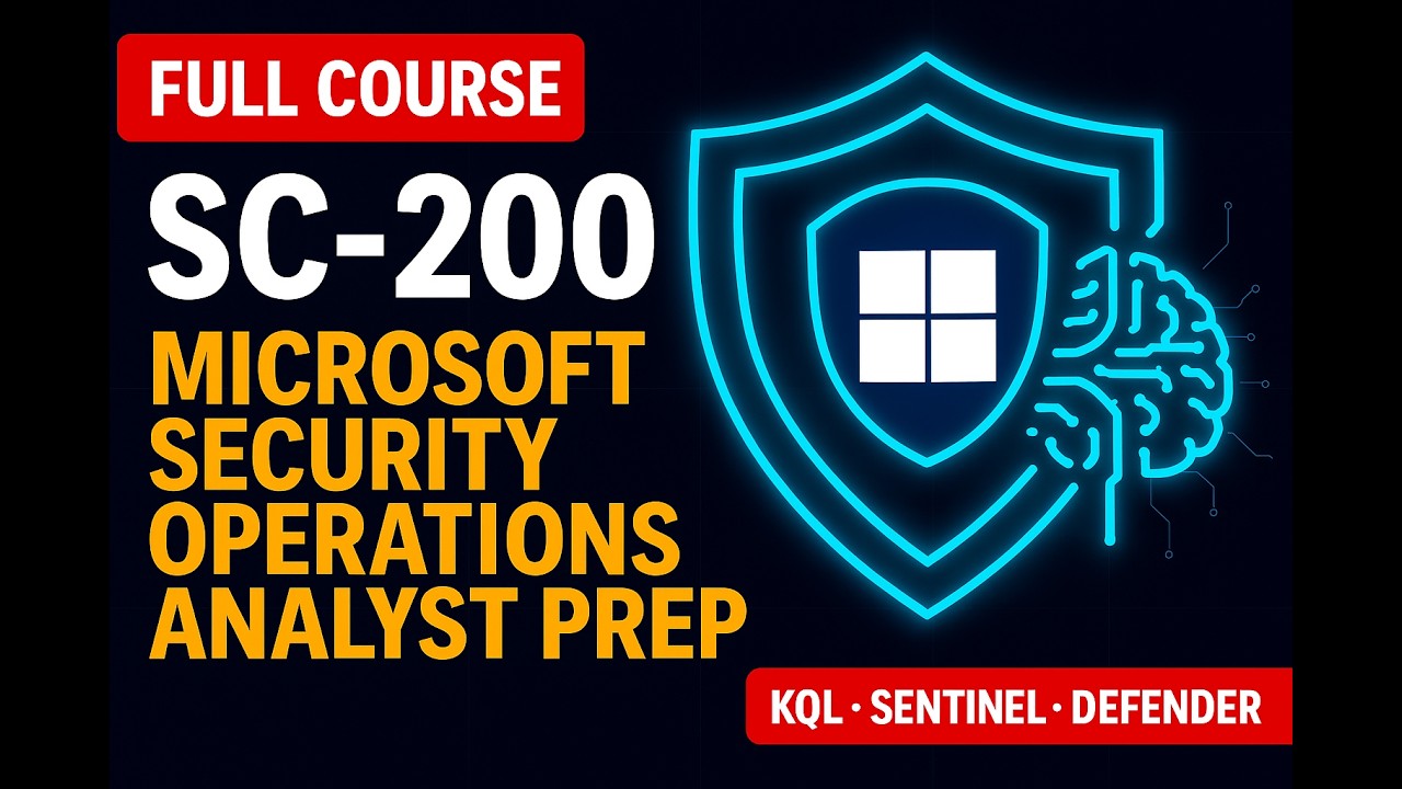 Microsoft Security Operations Analyst Certification Prep SC‑200 (Sentinel, Defender, KQL, SOAR)