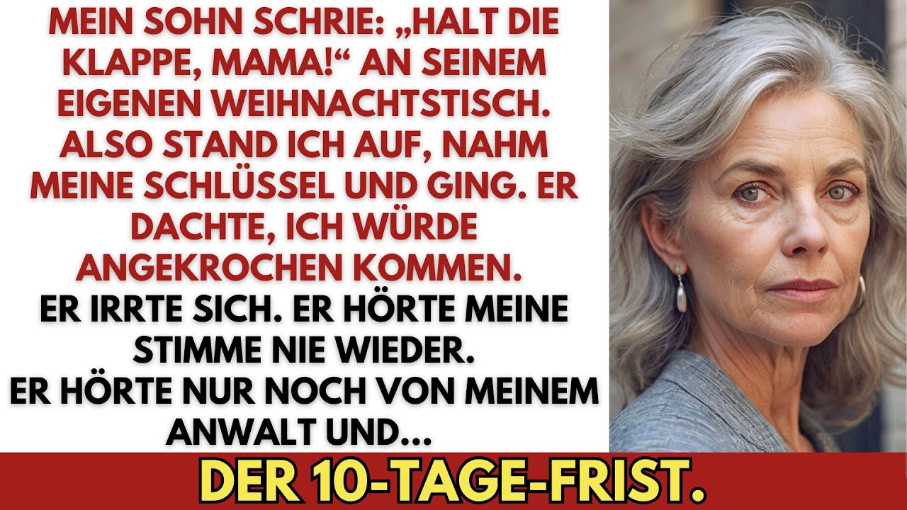 Mein Sohn schrie „Halt die Klappe!“ am Weihnachtstisch—ich nahm die Schlüssel, kam nie zurück.