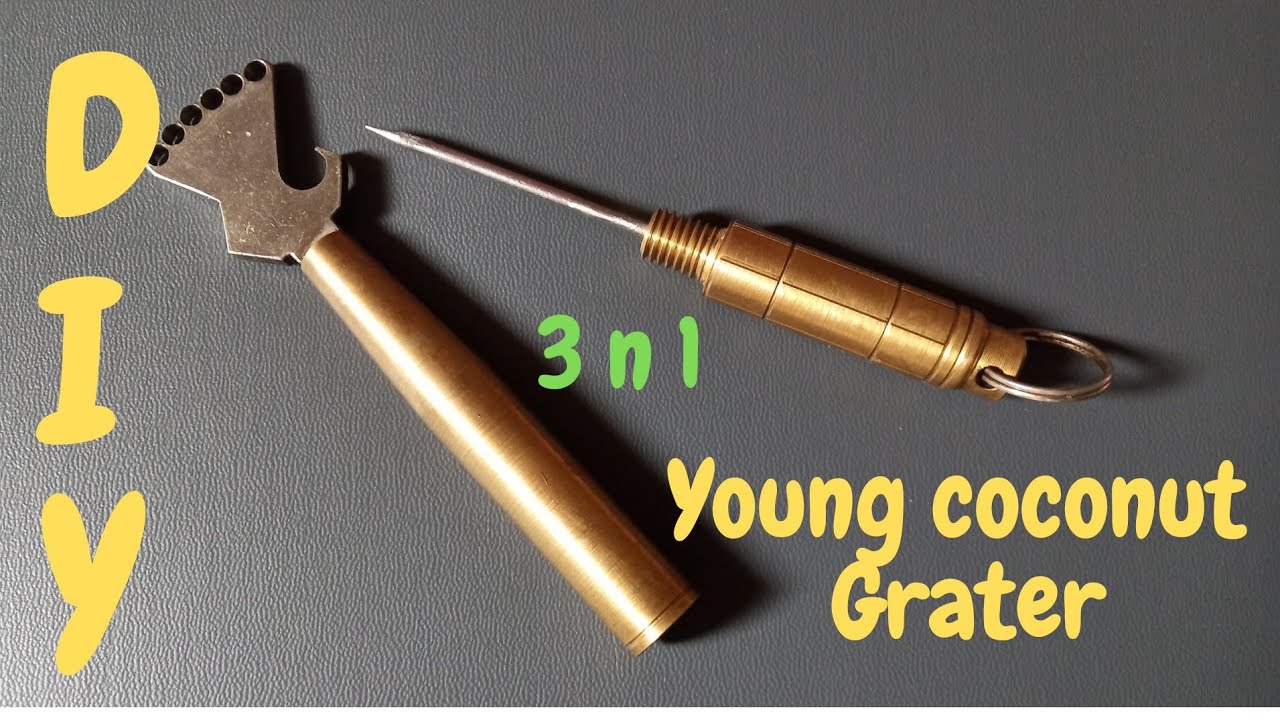 DIY/ Amazing Idea,How to make a young coconut grater 3 in 1,for buko salad/Homemade.