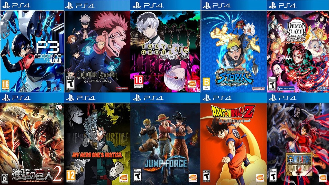 Top 25 Best ANIME Games for PS4 of all Time | PlayStation 4 Games