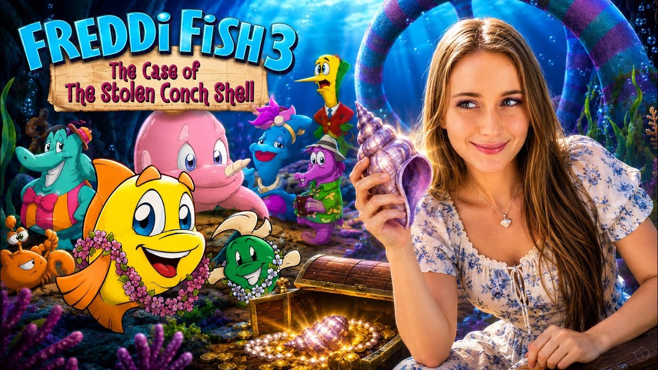 Freddi Fish Case Of The Stolen Conch Shell Gameplay