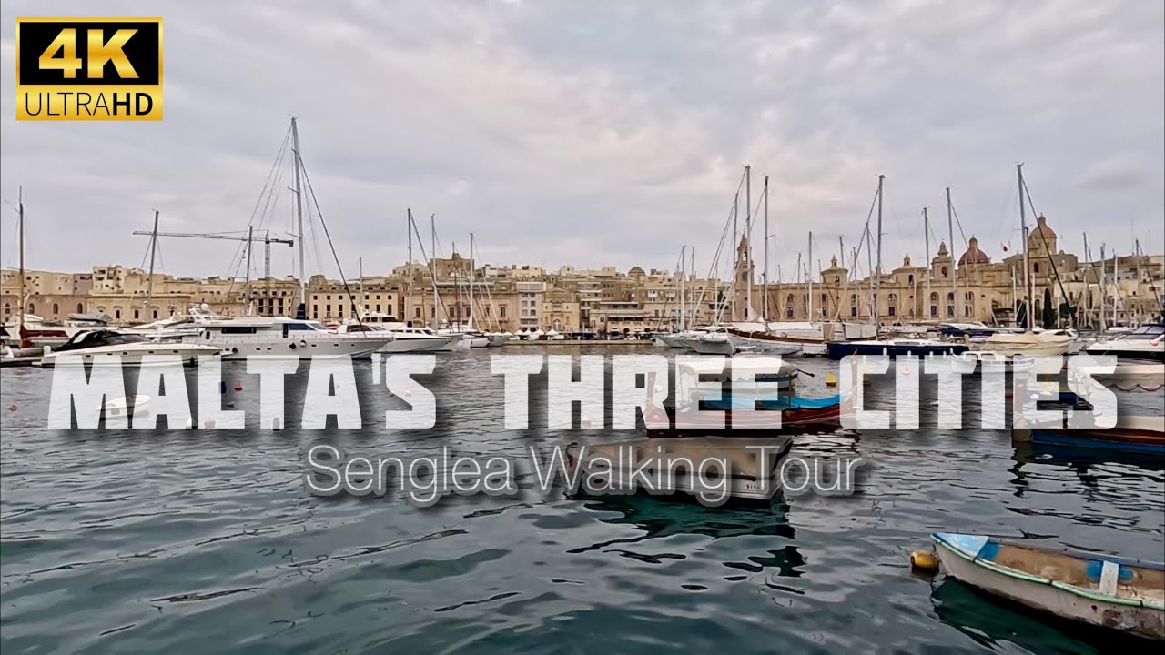 Senglea & the Three Cities from Malta | 4K Walking Tour