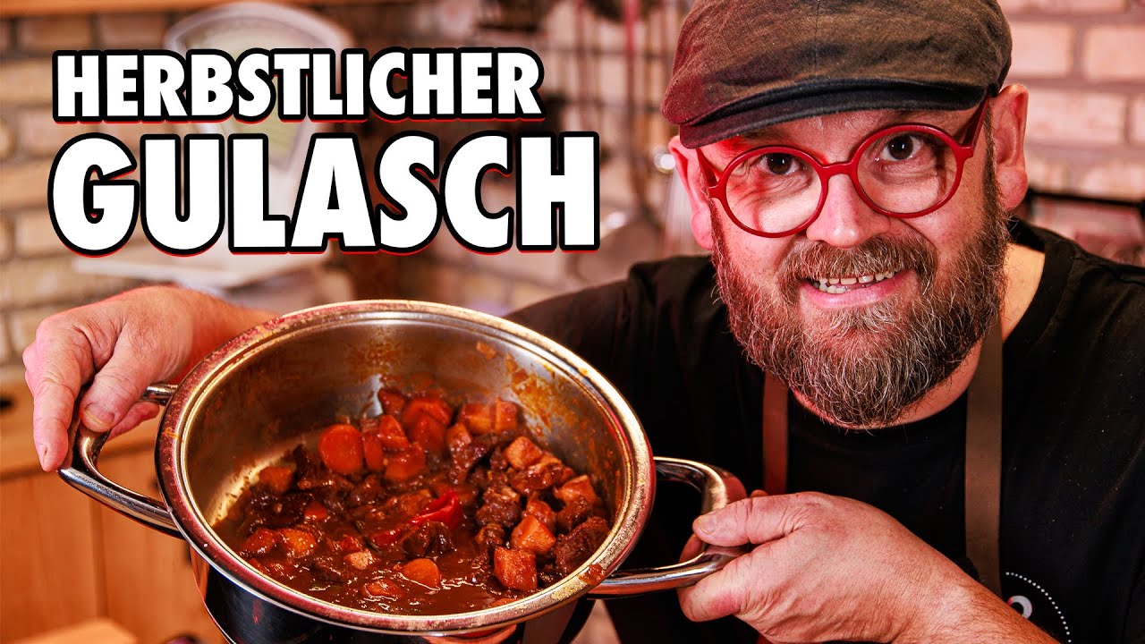Gulasch kochen 🔪🔥 Herbstliche Variante mit Kürbis