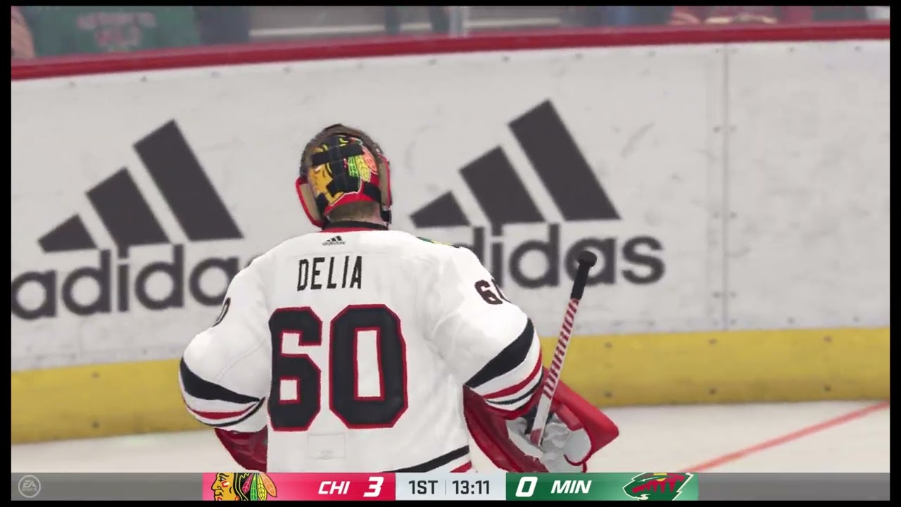 4K – PS4 – NHL 22 – 2021 – September 27 – Chicago Blackhawks at Minnesota Wild