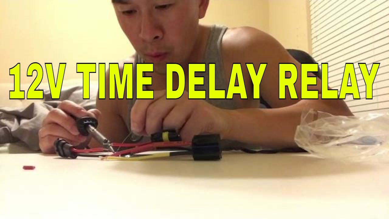 HID Xenon Retrofit Auto Headlight 10-second time delay relay install
