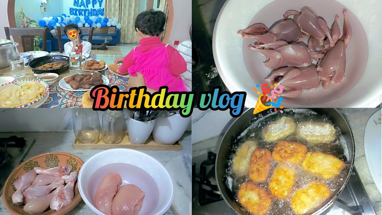  Birthday vlog 🎉|Chicken nuggets|Batair karahi recipe|chicken recipes by Me and Meeshu 🌷