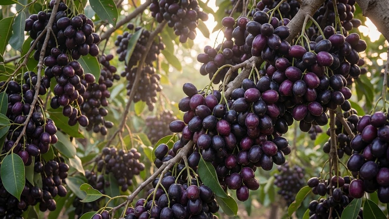 HOW GIANT JAMUN FRUITS ARE GROWN 🍇 | From Seed to Harvest