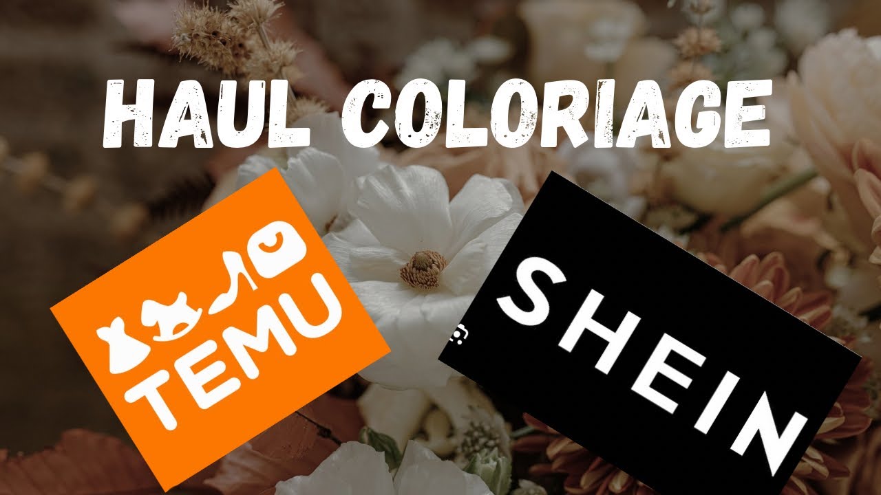 Haul Coloriage : Temu et Shein.