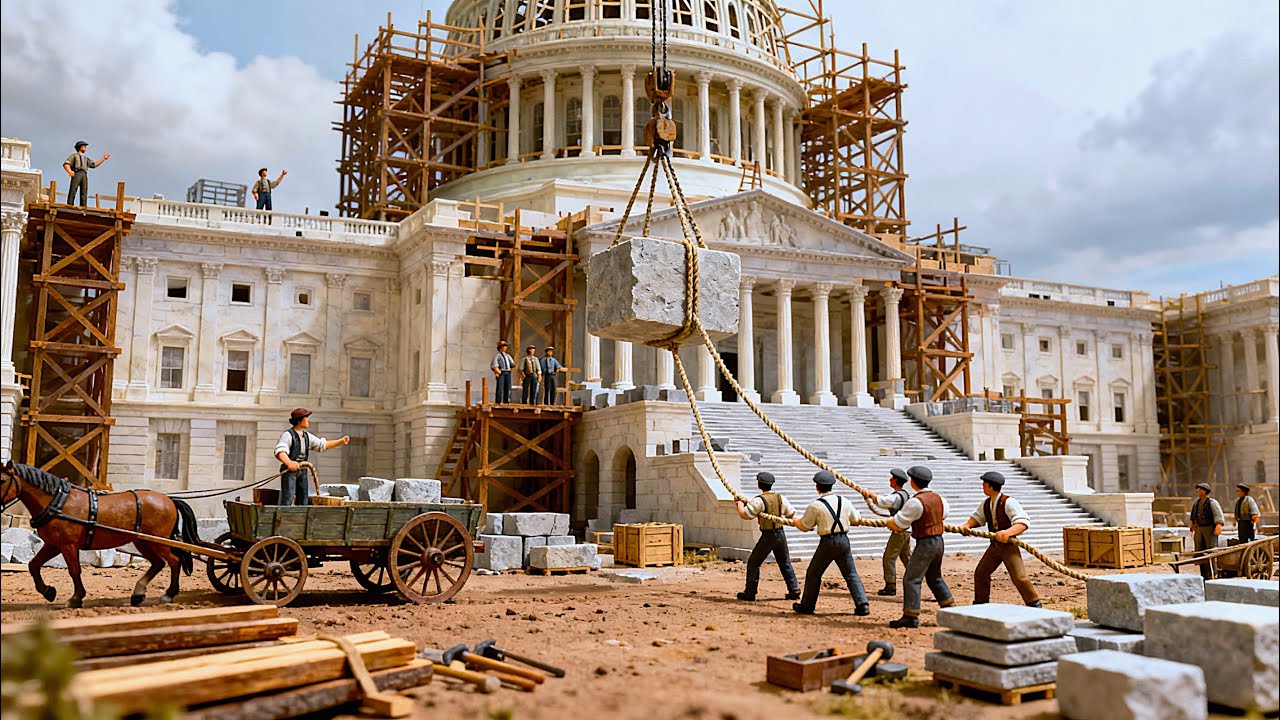 Miniature Construction Meets History: Recreating the U.S. Capitol (1793–2025) 🏛️