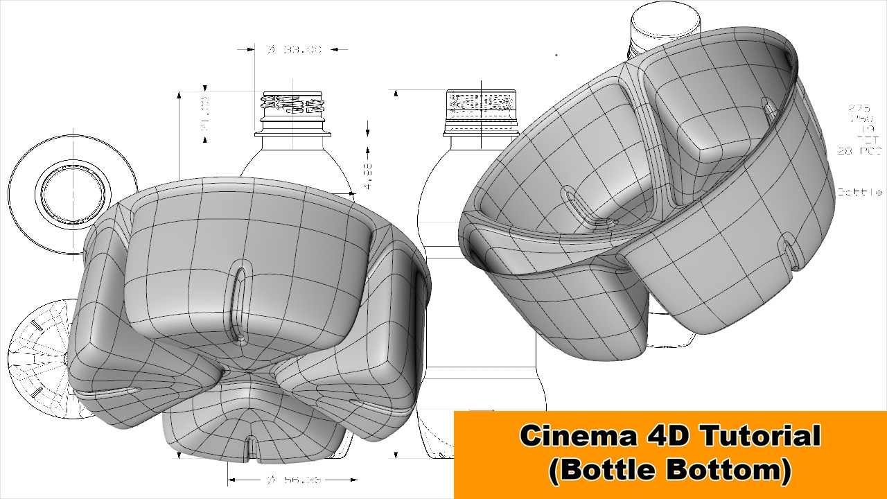 Bottle Bottom (Cinema 4D Tutorial)