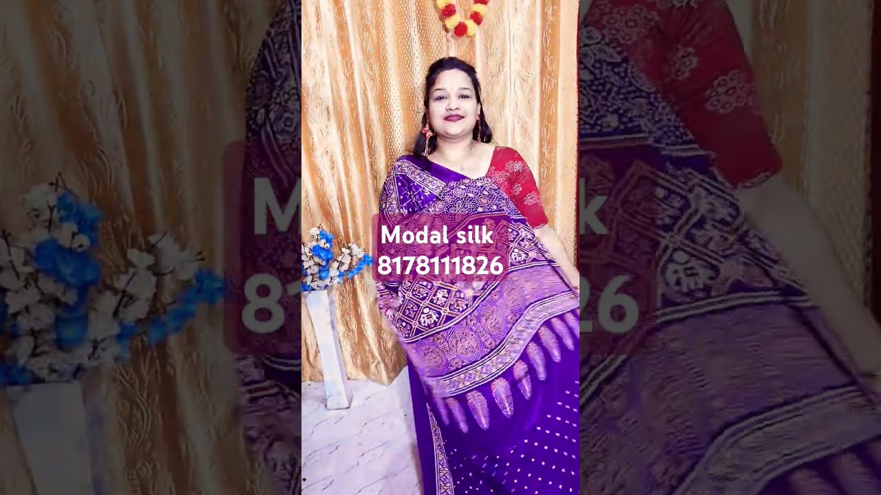 Modal silk with ajrak print 