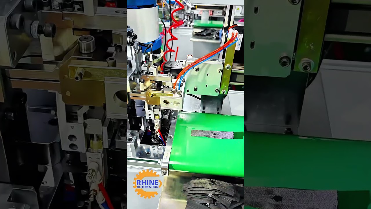 zipper cutting and  puller marking machine #zippermachine #zipper #zipping #machine