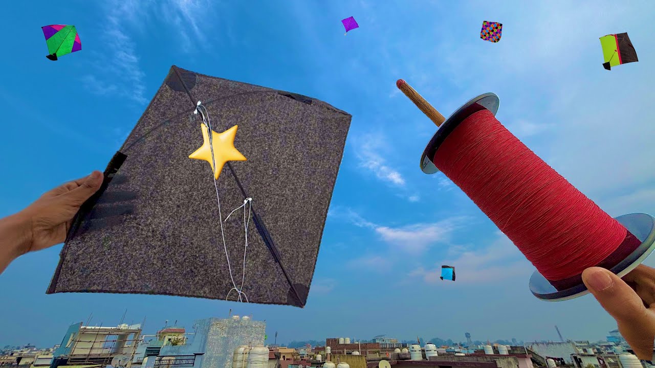 Star kite flying & kite fighting | kite cutting | kites vlogs | kite | patang 